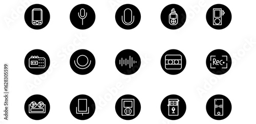 illustration of a camera recorder icon