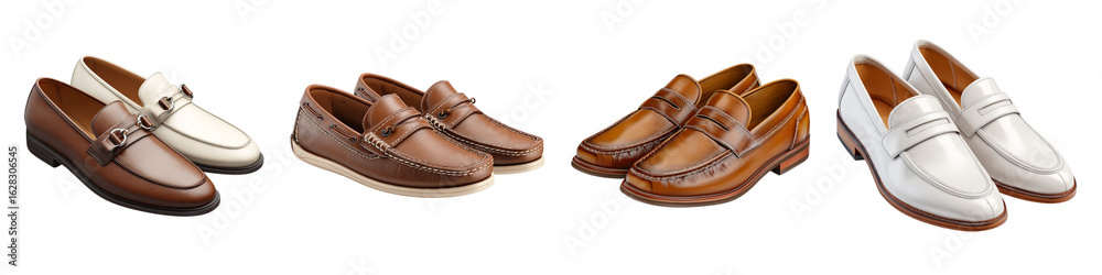 custom made wallpaper toronto digitalSet of loafers isolated on transparent background.