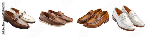 Wallpaper Mural Set of loafers isolated on transparent background. Torontodigital.ca