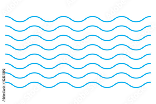 Wave line and wavy zigzag pattern lines. Vector black underlines, smooth end squiggly horizontal curvy squiggles.