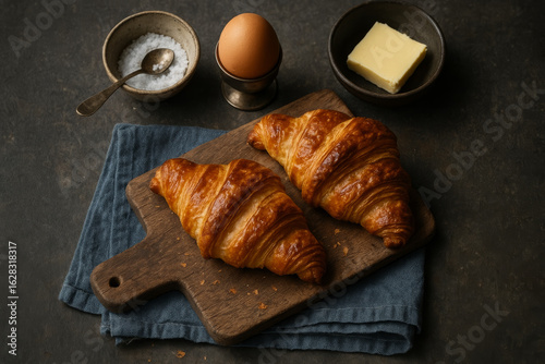 croissant with butter