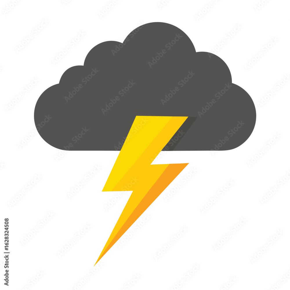 A striking lightning bolt is set against a backdrop of a swirling cloud, depicting an intense storm atmosphere A striking lightning bolt is set against a backdrop of a swirling cloud, depicting an intense storm atmosphere