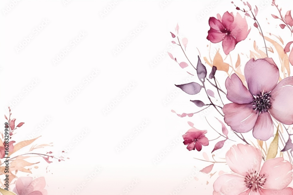 Naklejka premium Illustration of flower on a white background
