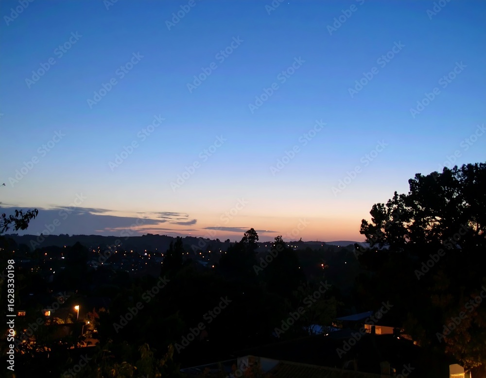 Fototapeta premium Twilight cityscape view