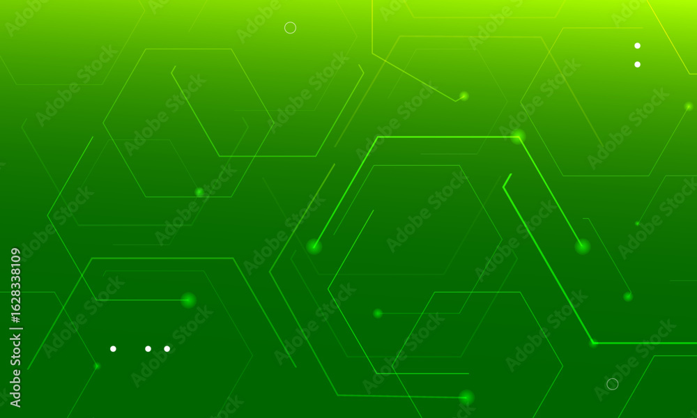 Obraz premium Abstract technology green background. Eps10 vector