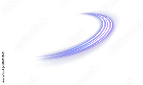 Glowing purple swirl PNG of bright lines. 