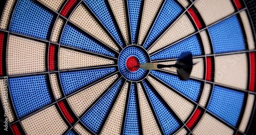 Dart Hitting the 12 Segment – Perfect Aim in 4K
