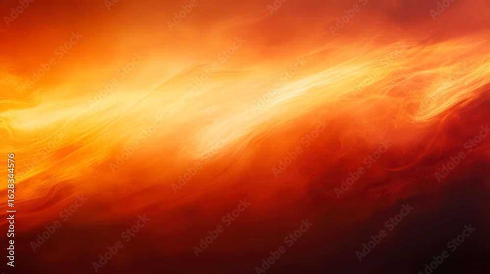 Obraz premium Bright orange flame with a dark background