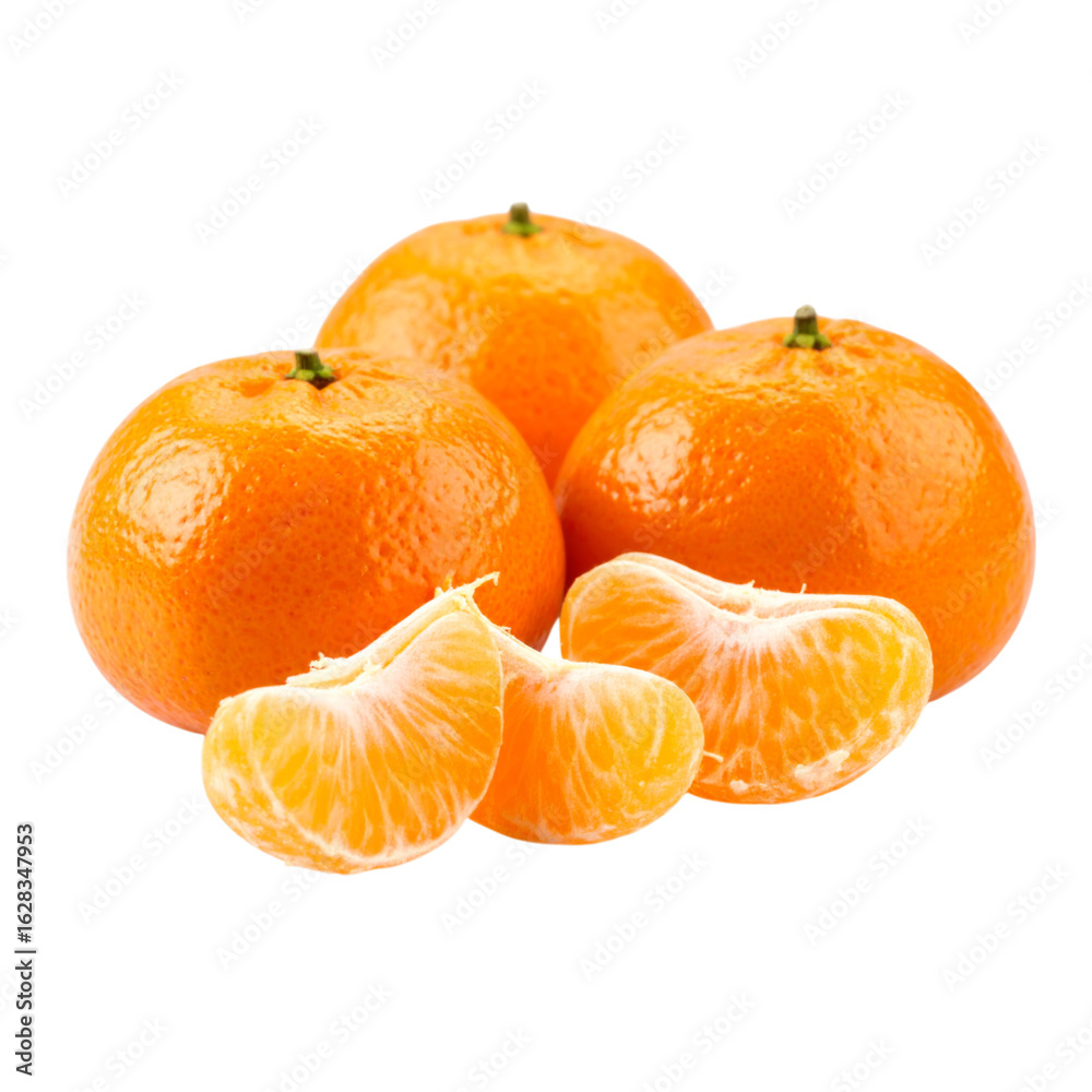 A vibrant display of whole and sliced oranges, showcasing their juicy texture and bright color. A vibrant display of whole and sliced oranges, showcasing their juicy texture and bright color.