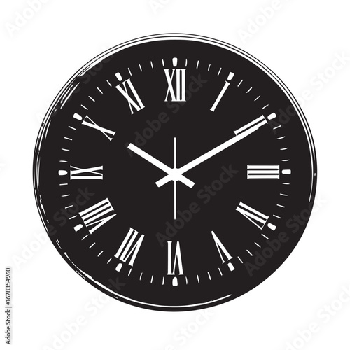 Alarm and Countdown Clock Vector Pack  Outline Style.