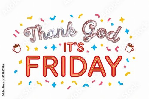 Festive Friday Thank God It's Friday design
