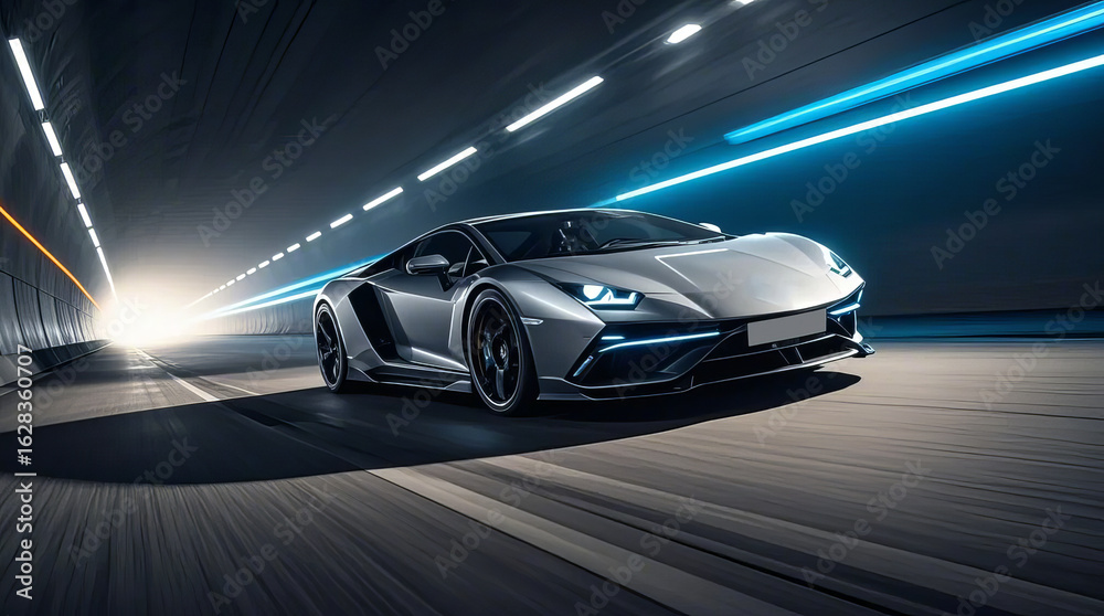 Fototapeta premium Luxury Sports Car Automotive Technology Creative Design Image