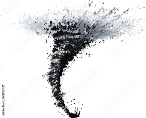 Black and White Tornado