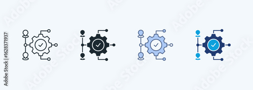 Route Optimization Multiple Style Icon Collection