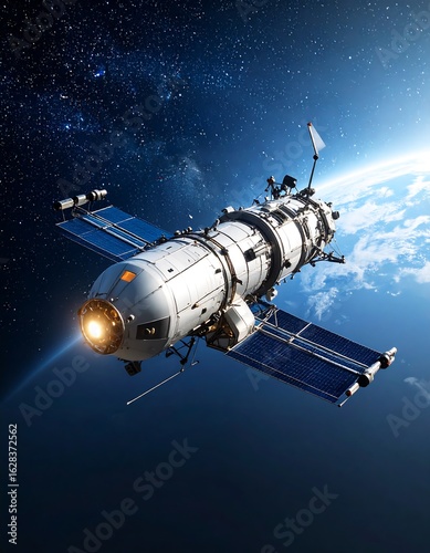 Wallpaper Mural Spacecraft orbiting Earth Torontodigital.ca