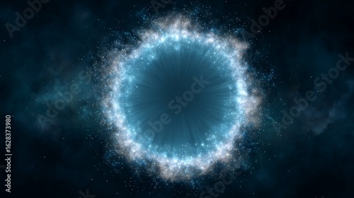 blue space background