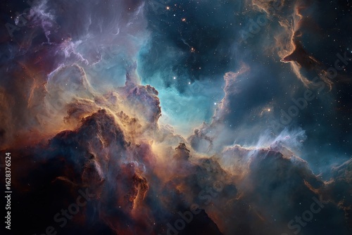 Vibrant nebula cloud formations ideal for space enthusiasts and celestial art collectors seeking stunning cosmic imagery