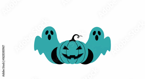 Spooky Halloween illustration. 