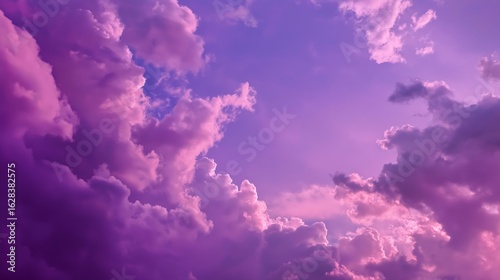 Purple sky. Dreamy fantasy. AI-generated.
