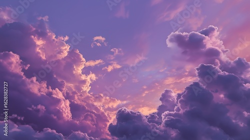 Purple sky. Dreamy fantasy. AI-generated.