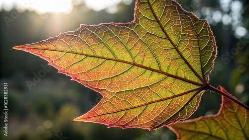 autumn leaf on the tree