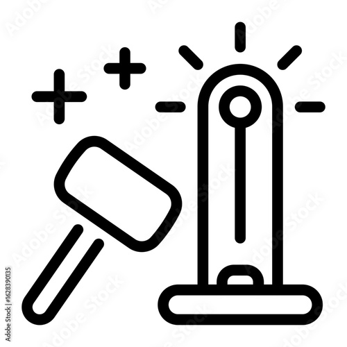 This Hammer game icon is suitable for Amusement Park, Entertainment, etc.