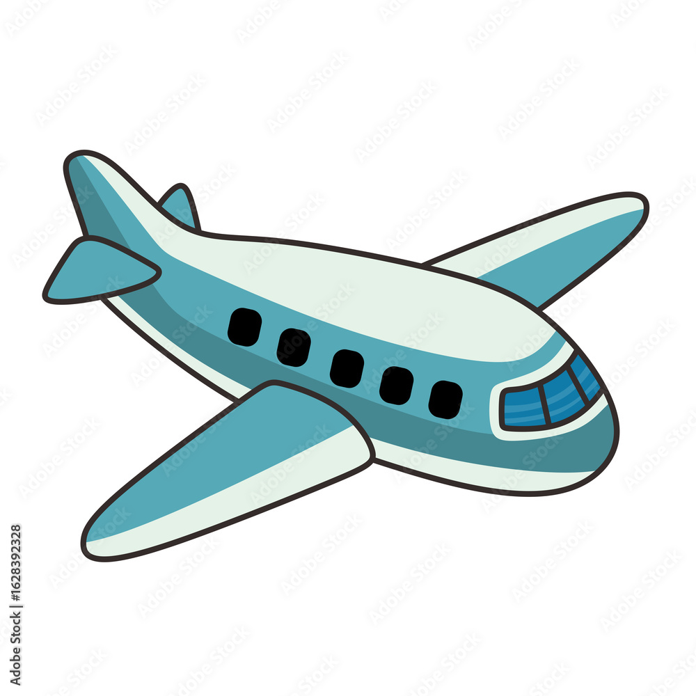 Obraz premium Aircraft Airplane Transport Travel Illustration Design
