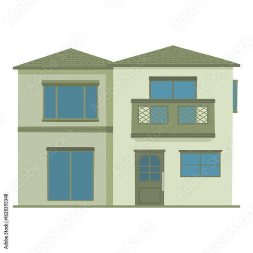 シンプルな戸建てのイラスト