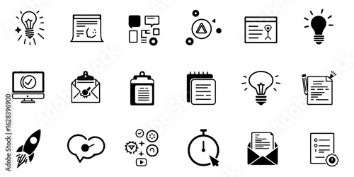 silhouette icons of micro-investment and savings tools include spare change round-up, auto-save, goal jar, micro portfolio, investment boost
