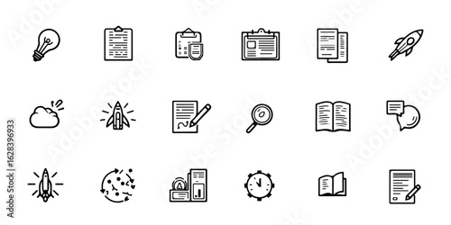 silhouette icons of micro-investment and savings tools include spare change round-up, auto-save, goal jar, micro portfolio, investment boost