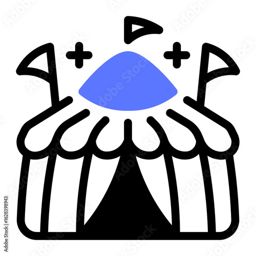 This Circus icon is suitable for Amusement Park, Entertainment, etc.