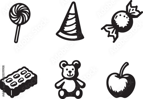 Whimsical treats and toys collection for party fun