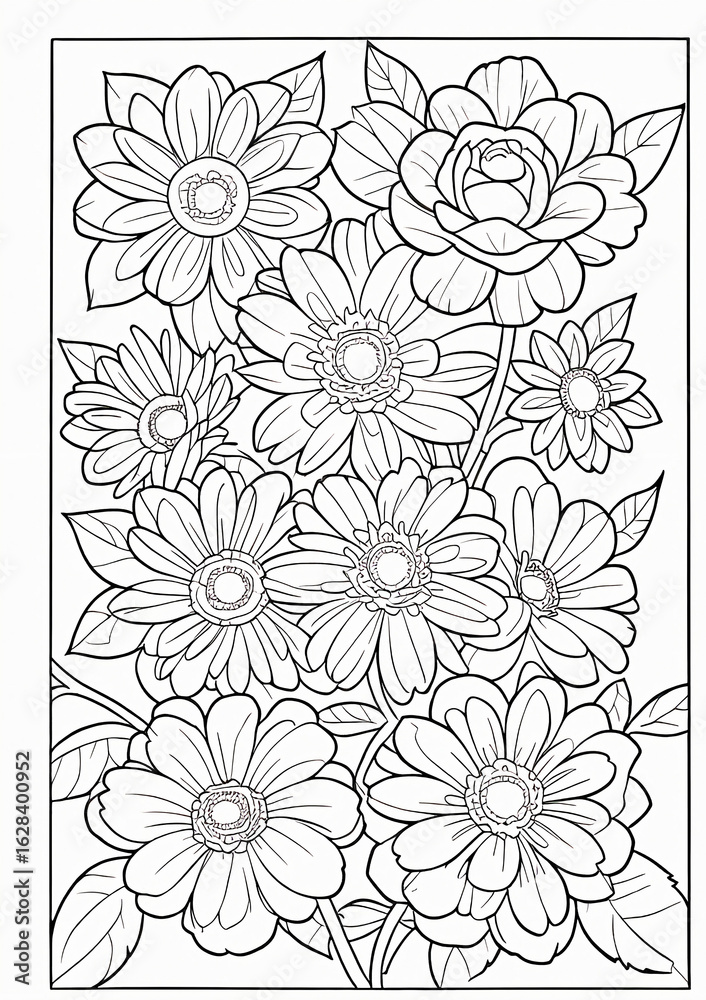 Fototapeta premium seamless floral pattern