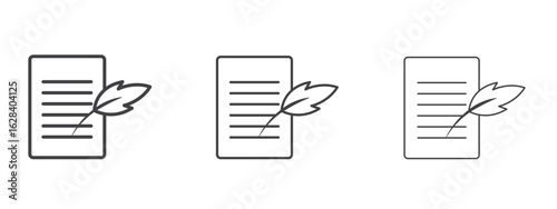 History icon in linear, outline icon isolated on white background