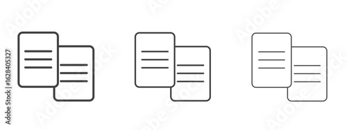 File transfer icon in linear, outline icon isolated on white background