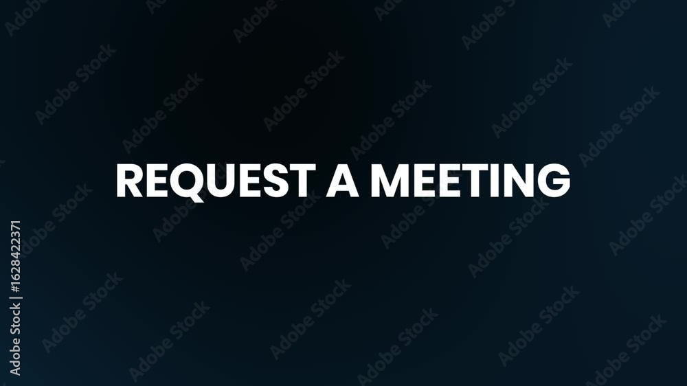 Request a Meeting Neon Text Animation | 4K Business Appointment