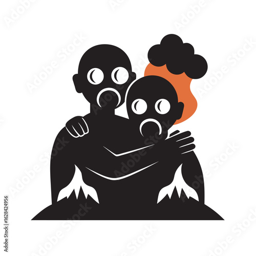 Volcanologist Toxic Love Story Silhouette