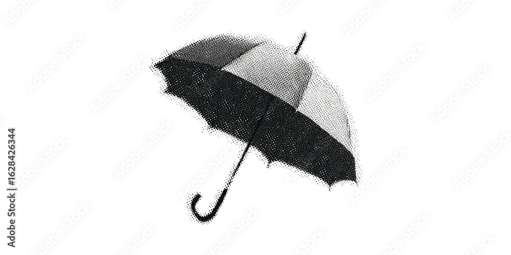 custom made wallpaper toronto digitalVintage Umbrella In Halftone. Rain Protection With Retro Aesthetic Illustration Isolated On Transparent Background
