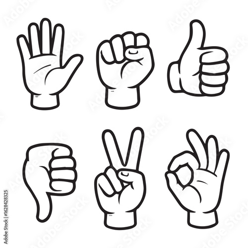 Cartoon Hand Gestures for Communication
