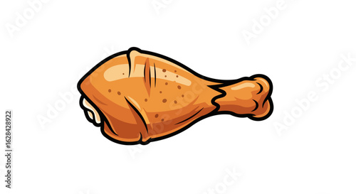 delicious roasted chicken leg perfect for restaurant menus food blogs