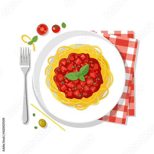 delicious spaghetti with marinara sauce restaurant menu food blog cookbook