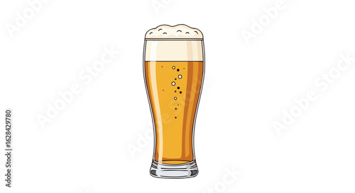 refreshing beer in a pint glass perfect for brewery websites