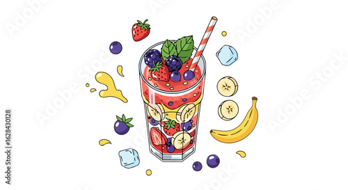 refreshing berry banana smoothie summers perfect blend for health
