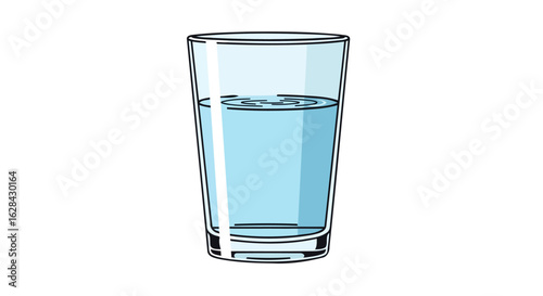 refreshing glass of water hydration health and purity