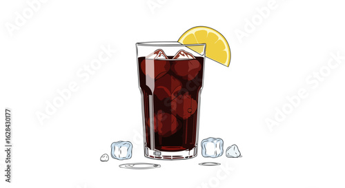 refreshing iced cola drink perfect for summer menus ads