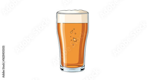 refreshing pint of beer perfect for brewery menus pub ads