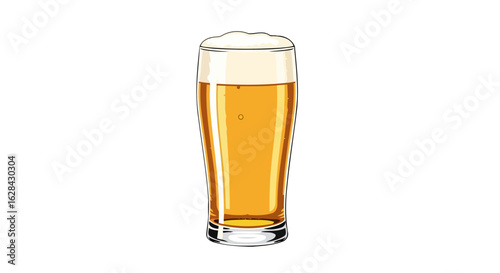 refreshing pint of beer perfect for pub menus brewery ads