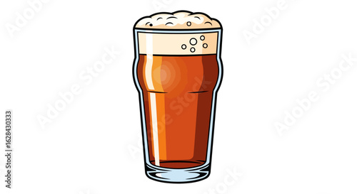 refreshing pint of beer perfect for pub menus brewery ads
