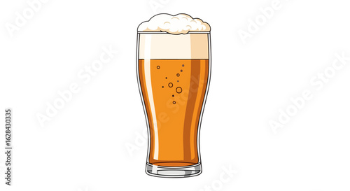 refreshing pint of beer perfect for brewery menus drink ads