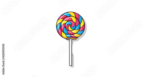sweet swirl lollipop colorful candy for festive designs